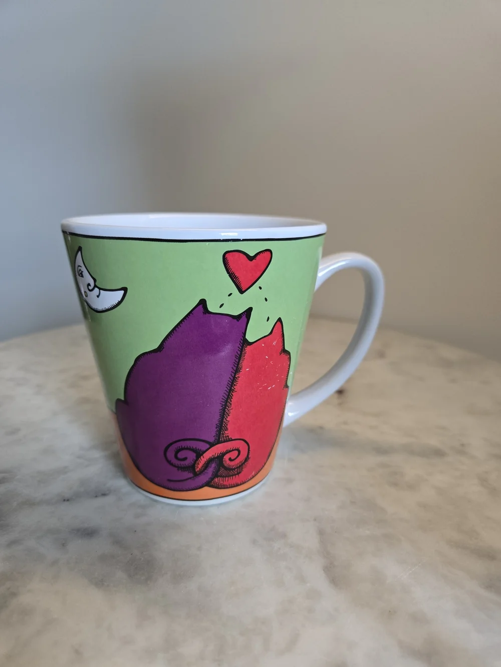 4 COLORFUL FUN CAT MUGS - Picture 13 of 14